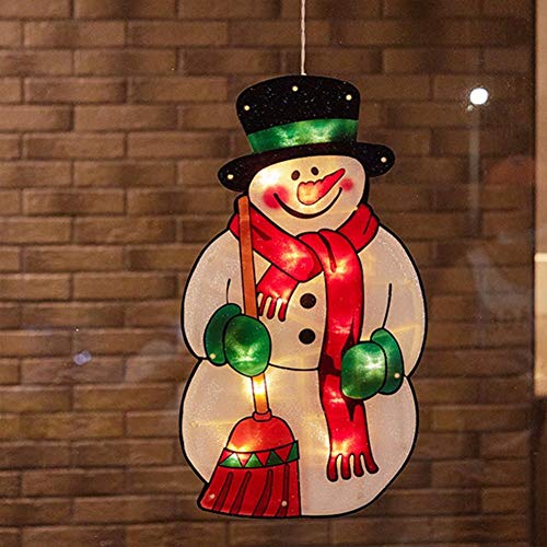 Lumière de fenêtre de Noël sans perçage avec ventouse