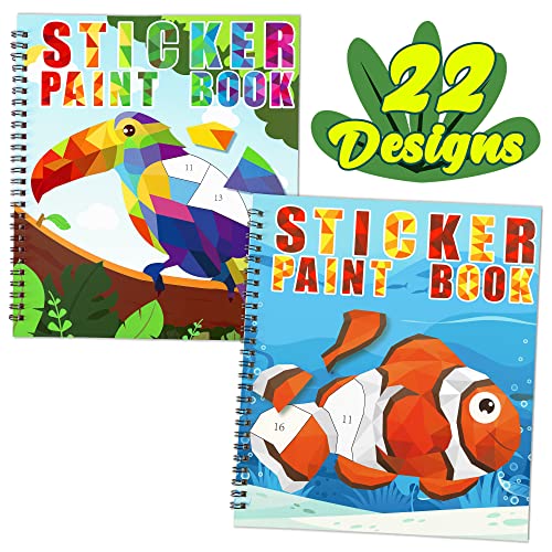 Image of 2PCS Sticker Books Crafts for Toddlers 2-4 Years