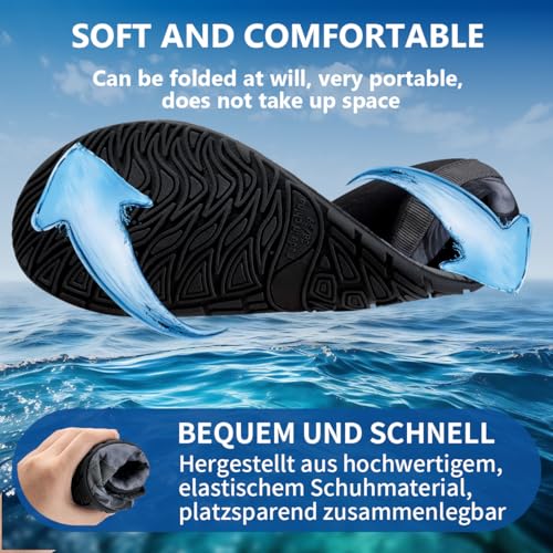 Image of IceUnicorn Water Shoes Men Women Beach Swim Aqua Barefoot Socks Pool Quick Dry Yoga