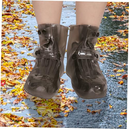 Cubiertas impermeables para botas GANAZONO, 1 par, para mujer y hombre, protector de calzado, cubrebotas antideslizantes para deportes miniatura 3