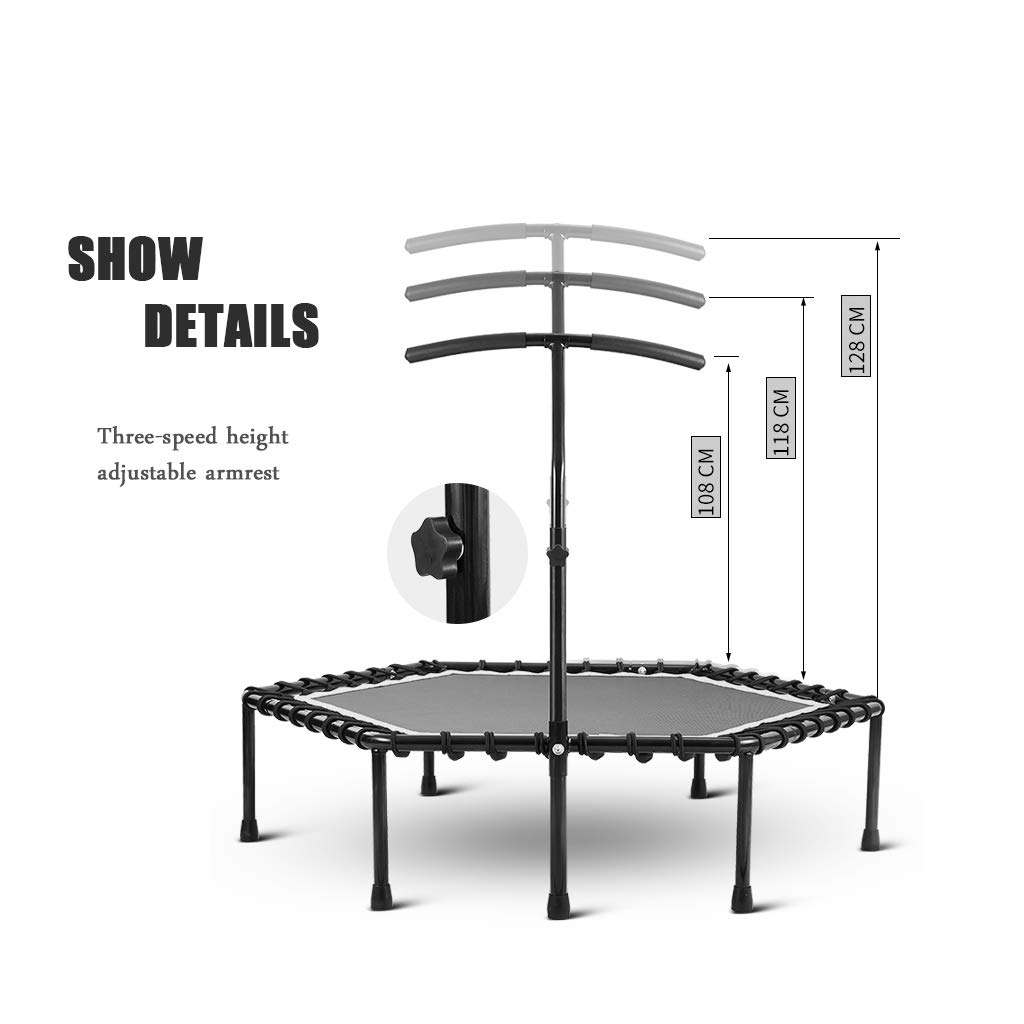 Trampolino Fitness Pieghevole Nero/Rosso Con Tappetino In PP - Per Addominali E Esercizi A Casa