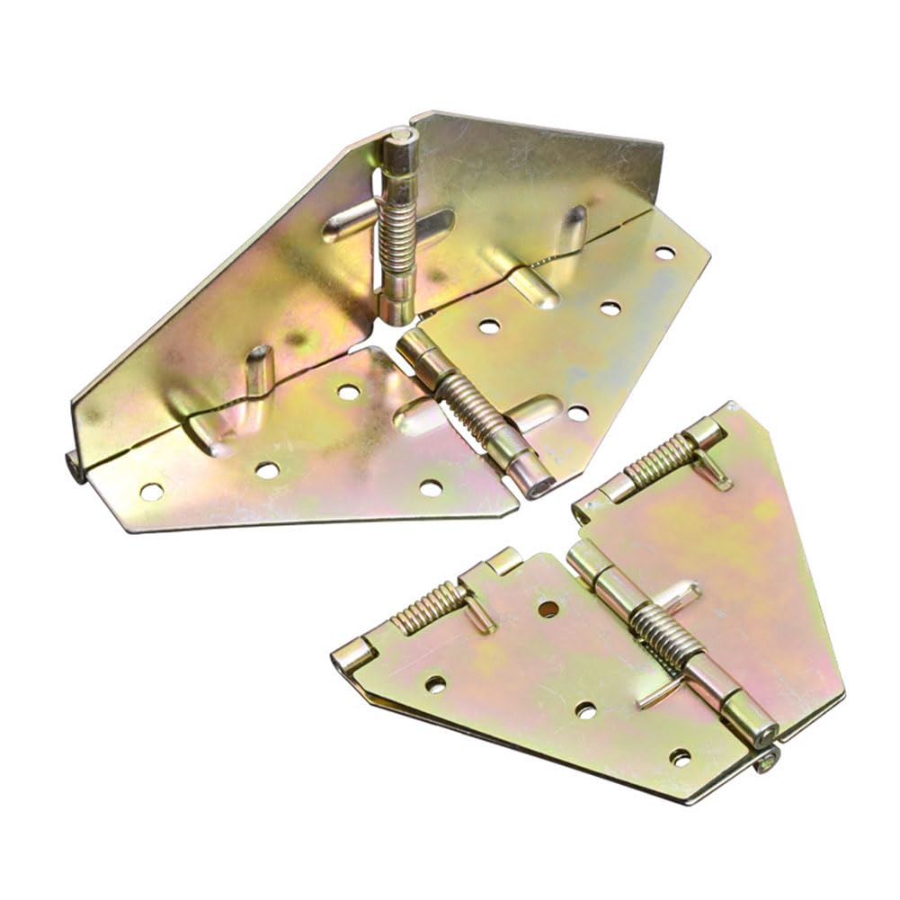 Dining Table Flap Hinge, Folding Dining Table Leafs Support Hinge Heavy Duty Spring Loaded Hinges for A Variety of Furniture Pieces Shelves Cabinets Bar Counters with Screws, 151x1.5x61mm 2 Pack