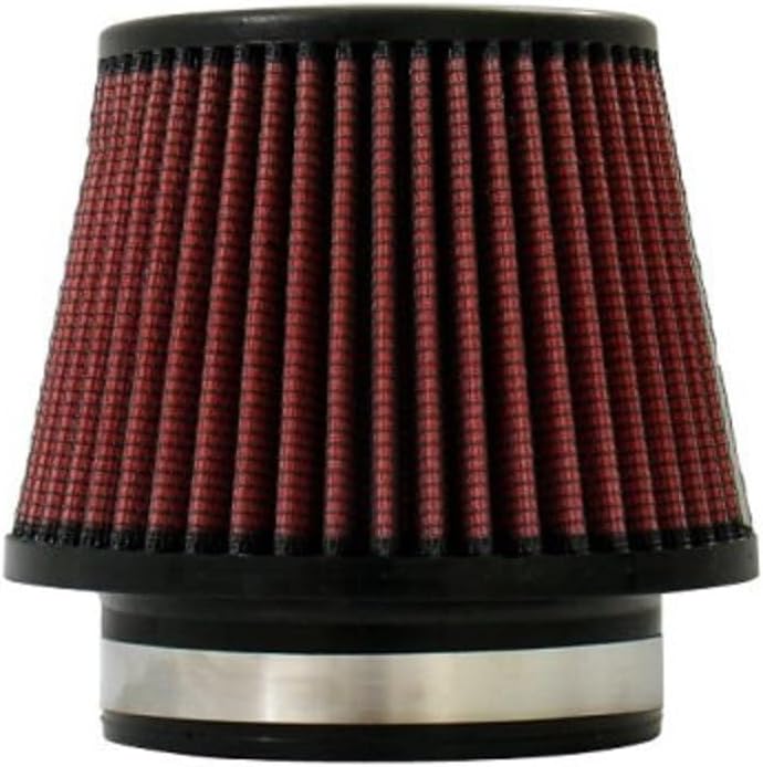 Injen Technology X-1018-BR Black and Red 4.5" High Performance Air Filter