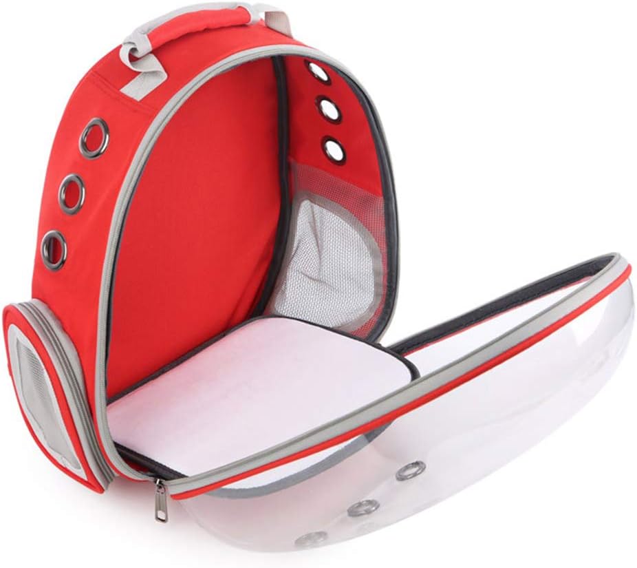 Pet Carrier for Dogs and Cats,Breathable Transparent Capsule Dog Backpack Pet Carrier Backpack for Pets Hiking, Walking, Cycling & Outdoor