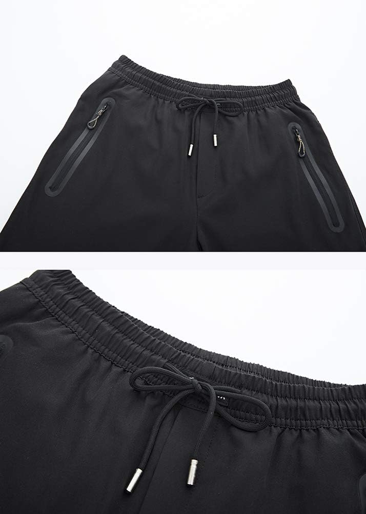 YSENTO Mens Track Pants Quick Dry Lightweight Joggers Athletic Hiking Pants Zipper Pockets