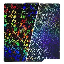 Rainbow Confetti PEF+Circle PEK Build Plate for Bambu Labs X1 X1C X1E P1P P1S A1, Black PEI Spring Steel Sheet Plate Flexible Platform 257x257mm for Bambu Lab 3D Printers