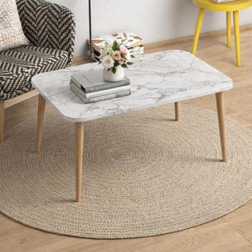 Image of Shoppee Fold-able Oval Shaped Side Table /Tea Coffee Breakfast Laptop Table (White Rectangle)