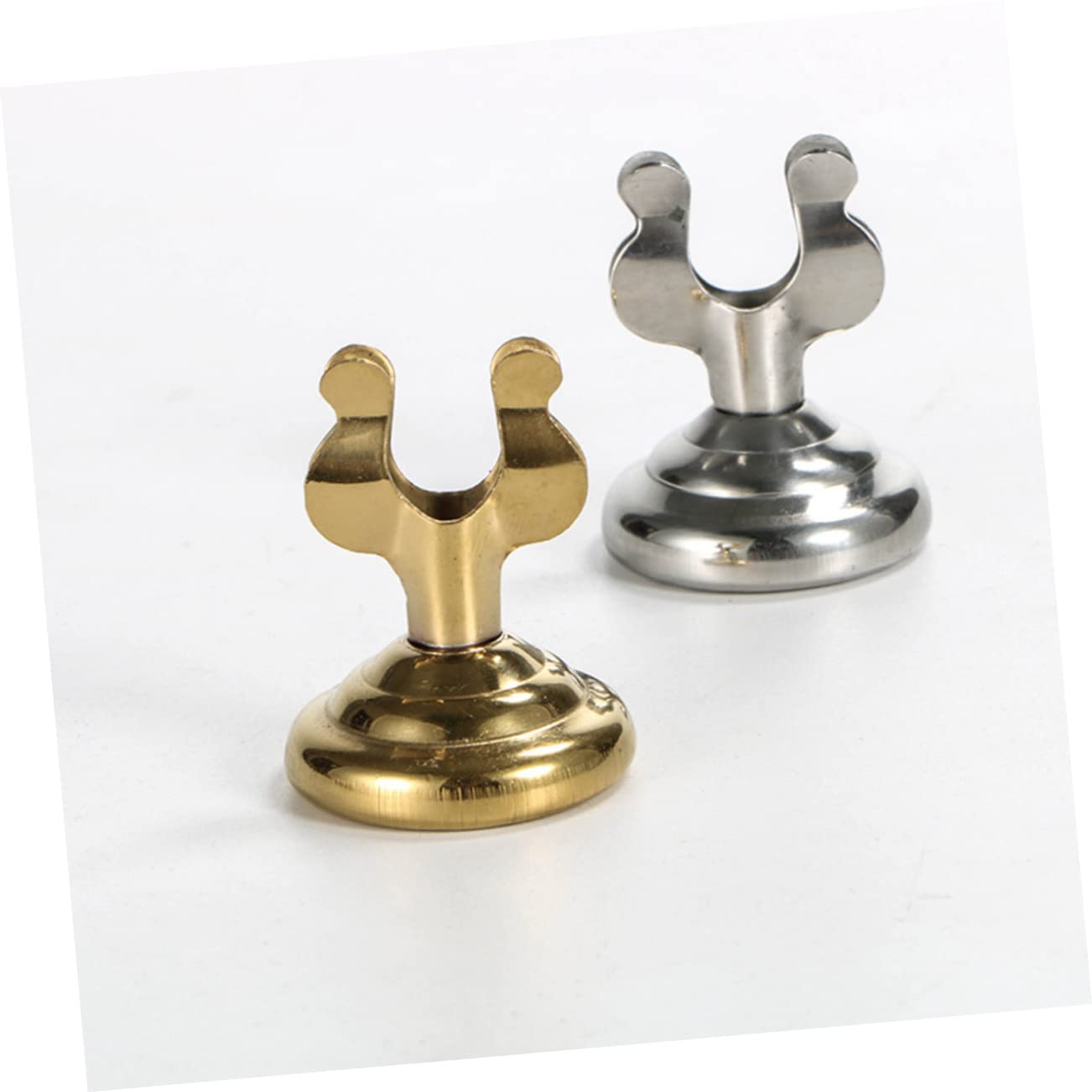10piezas Soporte De Mesa Inoxidable Forma Titular De y Tarjetas para Decoración De Bodas y Dorado