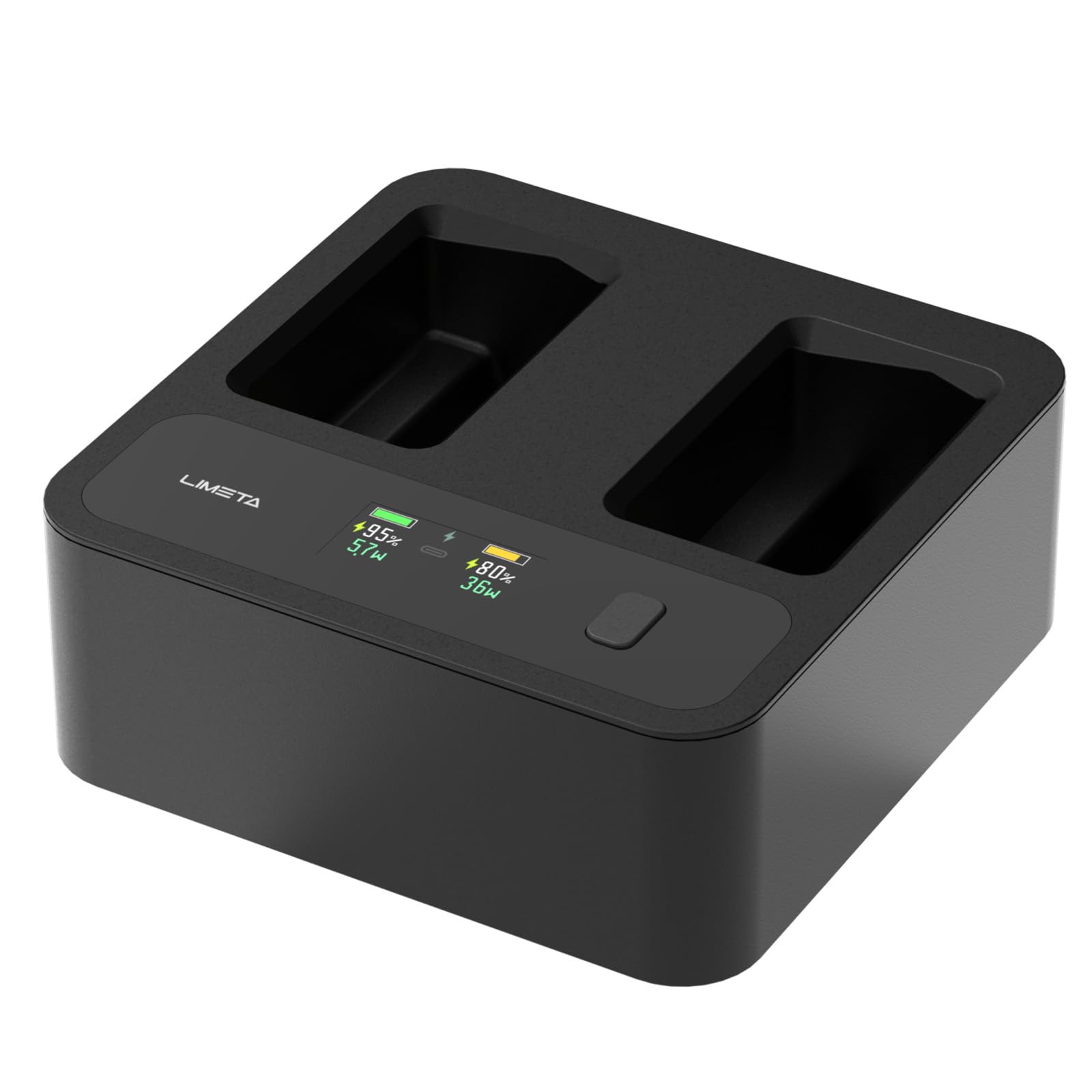 LIMETA MC234AC 72W Intelligent Battery Charging Hub for DJI Mini 3/4/4 pro - Dual-Port Fast Charging, GaN Technology, HD Screen Display, App Control