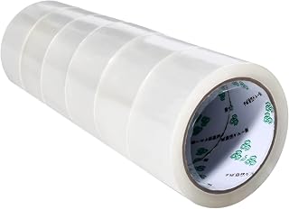 Clear Packing Tape - Heavy Duty Packaging Tape Refills for Shipping, Moving, and Storage Sealing, Strong Clear Cartoon Sealing Tape 1.88 inches x 65 Yards - 6 Rolls-Total 390 Yards