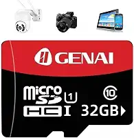 Cartão de Memória Micro SD, Alta Velocidade de Gravação e Leitura, Compatível com Smartphone, Tablet, Câmera, Console, Classe 10 e UHS-I, Disponível em 32GB, 64GB e 128GB (32.0, GB)