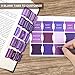 Bible Tabs for Women & Men, Laminated Bible Tabs for Study Bible, Boho Theme Bible Tabs for Easy Navigation, Simplify Your Bible Reading Experience with Easy-to-Use Indexing Tabs, Violet Ombre