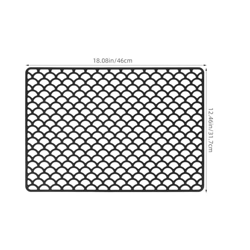 Alfombrilla de silicona Cabilock lavable e impermeable color negro 4