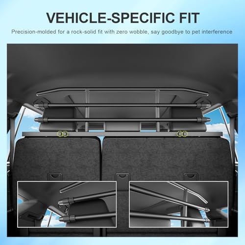 SZYANG Dog Car Barrier Compatible with 2025 2026 Toyota 4Runner Dog Gate Behind 2nd Row Pet Barrier Replacement for 2025 2026 Toyota 4Runner Accessories - Thumbnail 2