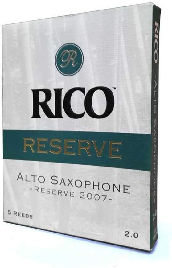 Rico Reserve Classic Alto Sax Reeds, Strength 2.0, 5-pack
