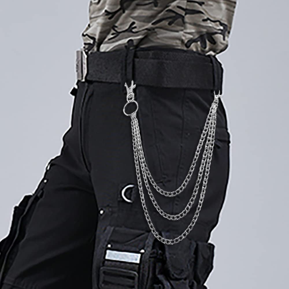 Chaine Pantalon Homme Chaîne Portefeuille Biker Métal - Style Hip Hop Punk - Longueur 70cm - Alliage Chaîne Portefeuille Métal