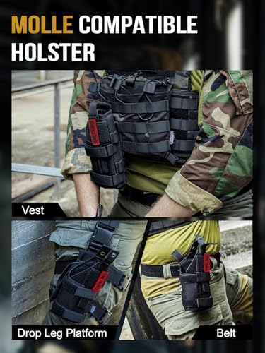 Image of OneTigris Right-Handed Nylon Pistol Holster, Belt & MOLLE Compatible