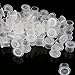 Tattoo Ink Caps Extra Large - 250Pcs Ink Cups Base White Plastic Disposable Microblading Makeup Tattoo Caps with Base Pigment Cap 17mm for Tattooing Supplies