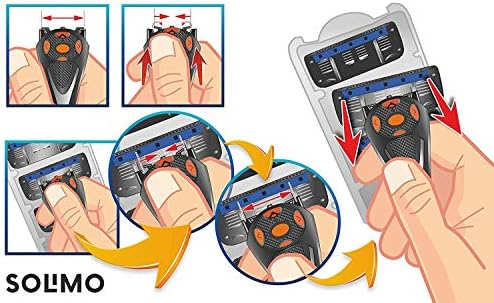 Amazon Brand - Solimo Male 5 Blade Men's Razor With 16 Refills