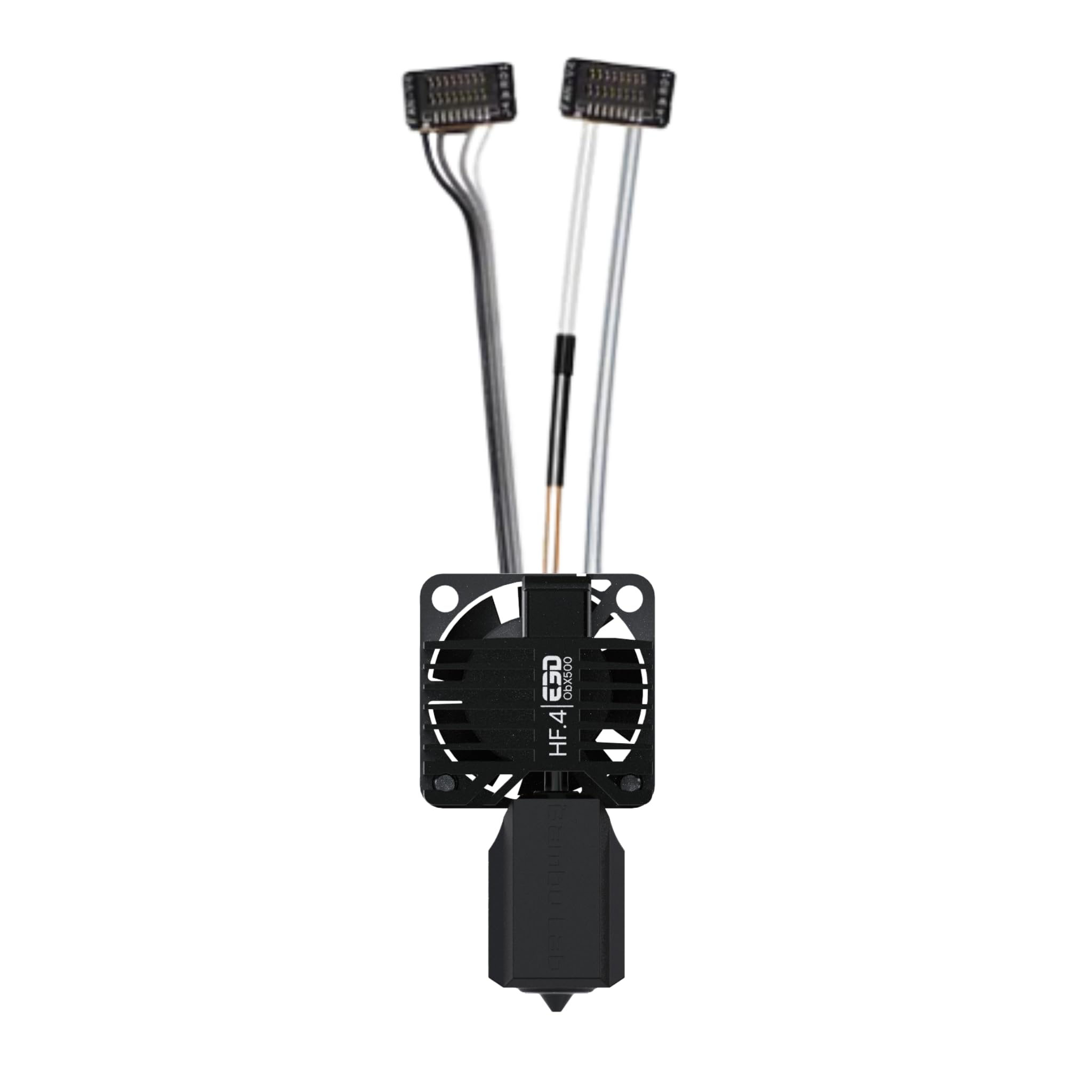 E3D ObXiDian 500 de alto flujo compatible con Bambu Lab P1P/P1S (0.4 mm) HotEnd completo, tasa de flujo aumentada del 60%, impresión 3D suave, ideal para filamentos rellenos de fibra
