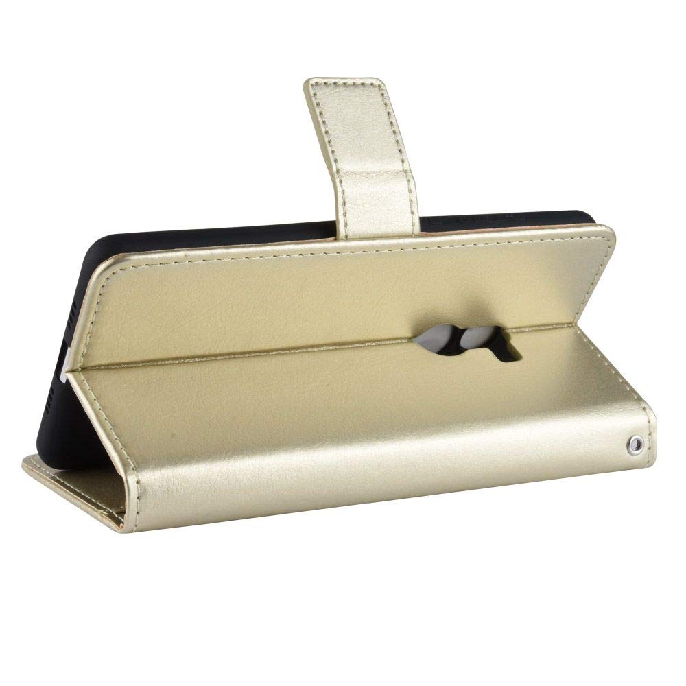 Manyip Custodia A Portafoglio In Pelle Per Xiaomi Mi Mix 2: Cover Con Supporto, Slot Per Carte E Chiusura Magnetica - Retro