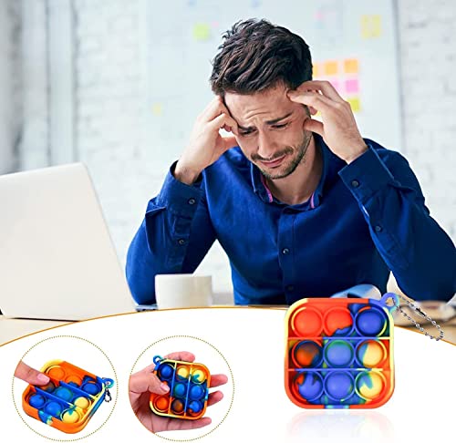 45 Pcs Pop Fidget Toys Its Party Favors, Pop Fidget Keychain Mini Pop Keychain Toys Bulk Pop Toys Fidgets Packs Sensory Stress Toys Party Popper Toy Classroom Birthday Gift For Girls Boys #TOP5