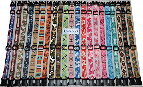 Collarsafe 1" Wide Designer Pattern Polyester Replacement Collar -Fits Most (Not All) Petsafe & Other Receiver Modules Requiring 2 Holes (1-3/16" Apart On Center - Read Listing!) #TOP19