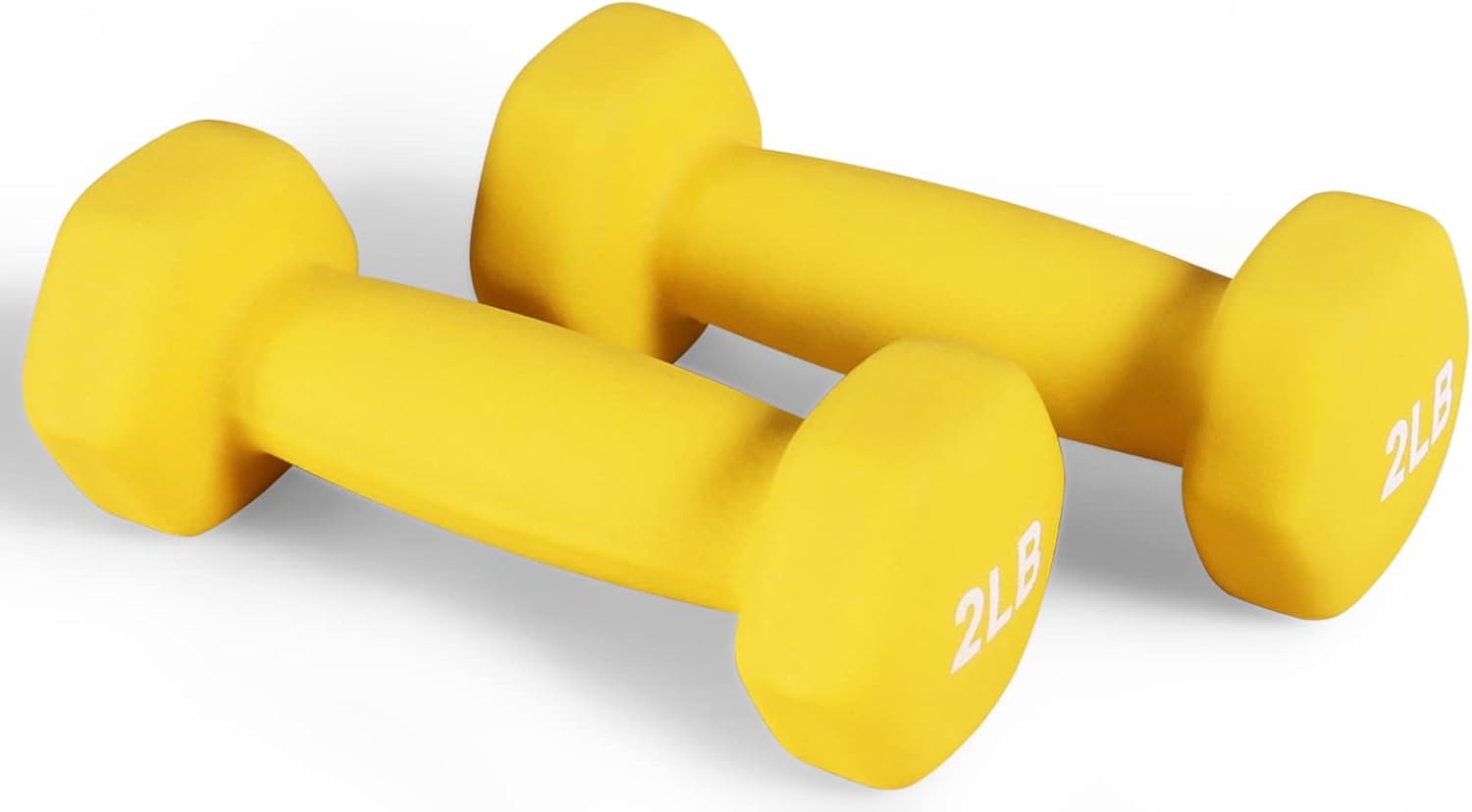 Fitvids Neoprene Dumbbell Hand Weights, Anti-Slip, Anti-roll, Hex Shape Colorful, Pair or Set with Stand