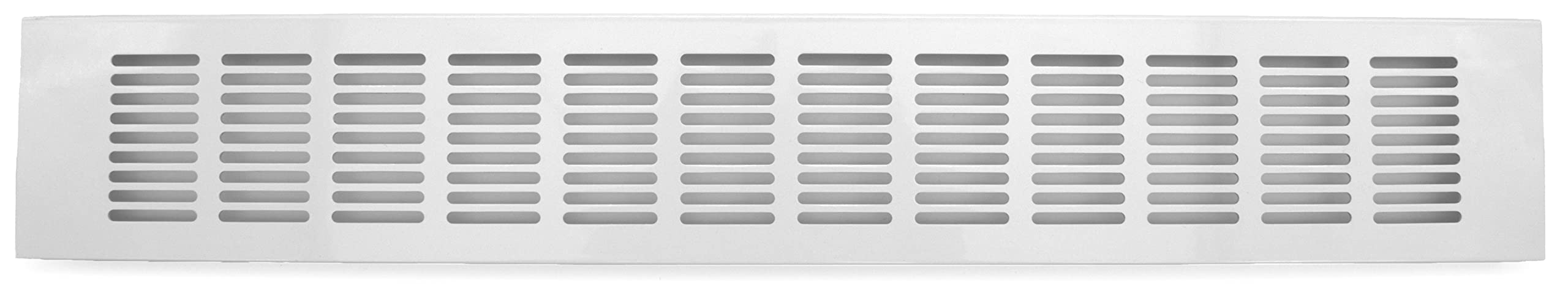 Grille de ventilation 500 x 80 mm en aluminium blanc pour porte et système HVAC H&C VENT