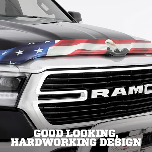 Husky Liners Hood Protector w/American Flag | Fits 2010-2018 Dodge Ram 2500/3500, High Profile/Bug Shield - 1 pc., Multi-Colored-USA | 2818120 by Husky Liners - Used condition - Image 5