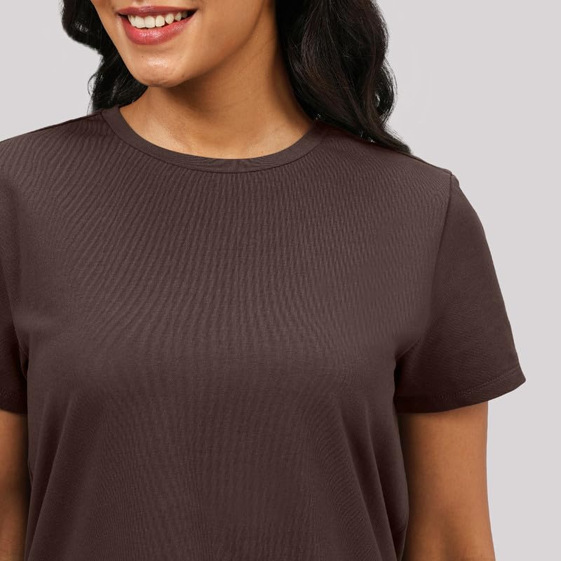 Image of BlissClub Women The Last Tee - Boyfriend tee | Women's t-Shirt | Sleeves | Hip Covering | Cotton Tee