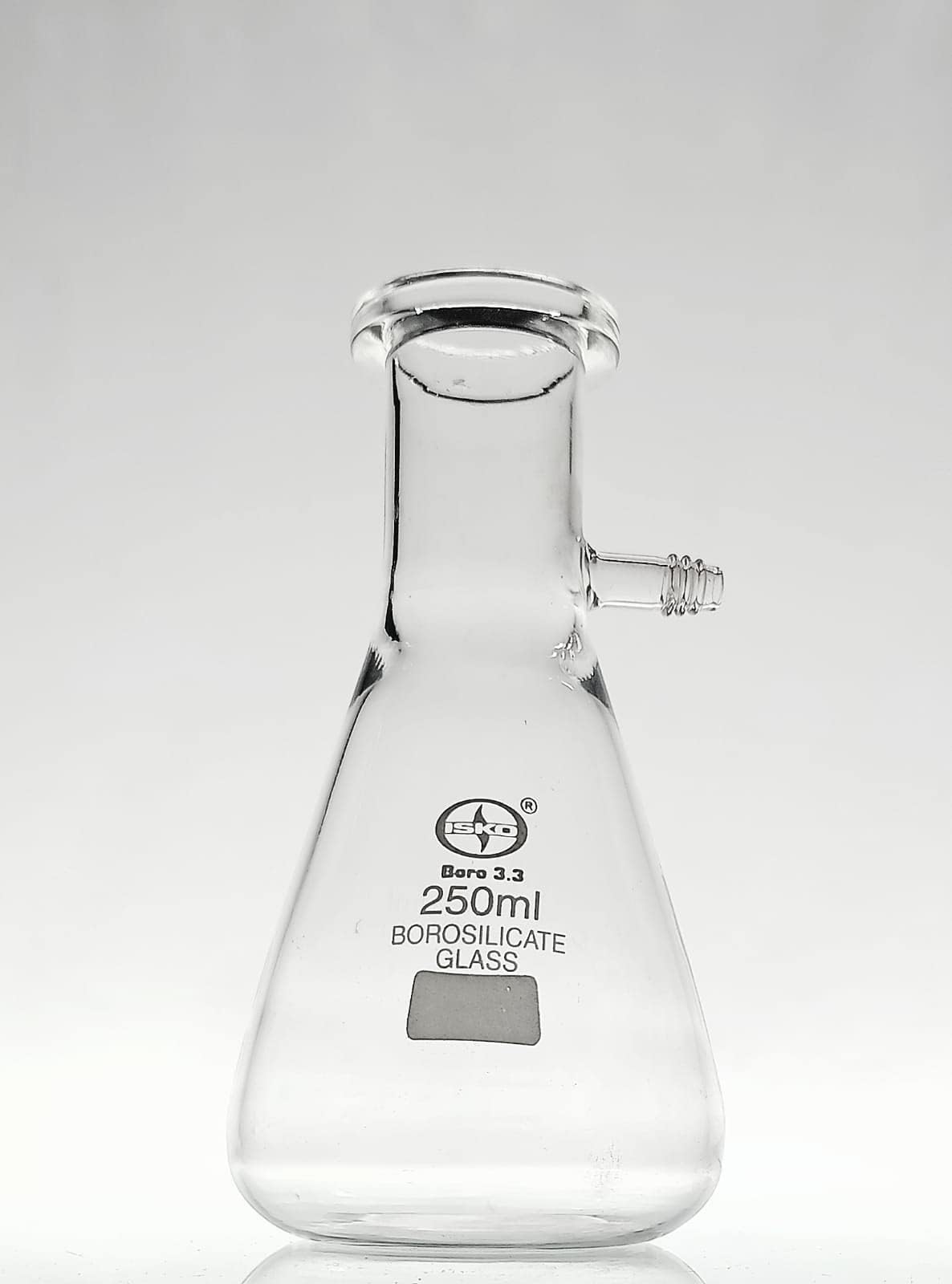 ISKO® Borosilicate Glass Filtering Flask Bolt Neck with Heavy Wall – 250ml - 1 Pc.