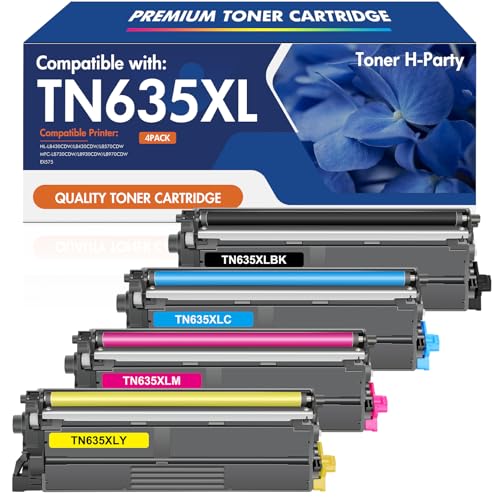 Image of TN635XL TN635 Toner Cartridge Set MFC-L8930CDW HL-L8430CDW MFC-L8730CDW | Compatible for Brother TN 635XL TN-635XL TN-635 for HL-L8570CDW MFC-L8970CDW HL-L8430CDWT MFC-EX575 Ink Printer 4 Pack