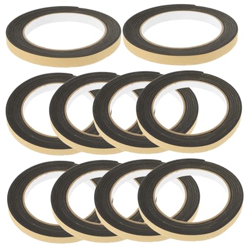 SOLUSTRE 10 Roll Self Adhesive Caulk Strips Kitchen Sealing Tape Bath Caulking Tape for Bathroom Toilet Tub Gas Stove