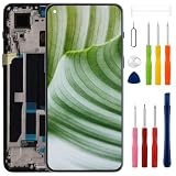 swark [Con cornice, nuovo display TFT LCD di ricambio per OnePlus Nord 2 5G DN2101 LCD DisplayDigitizer con kit di attrezzi di riparazione aggiornato, nessuna funzione di impronte digitali