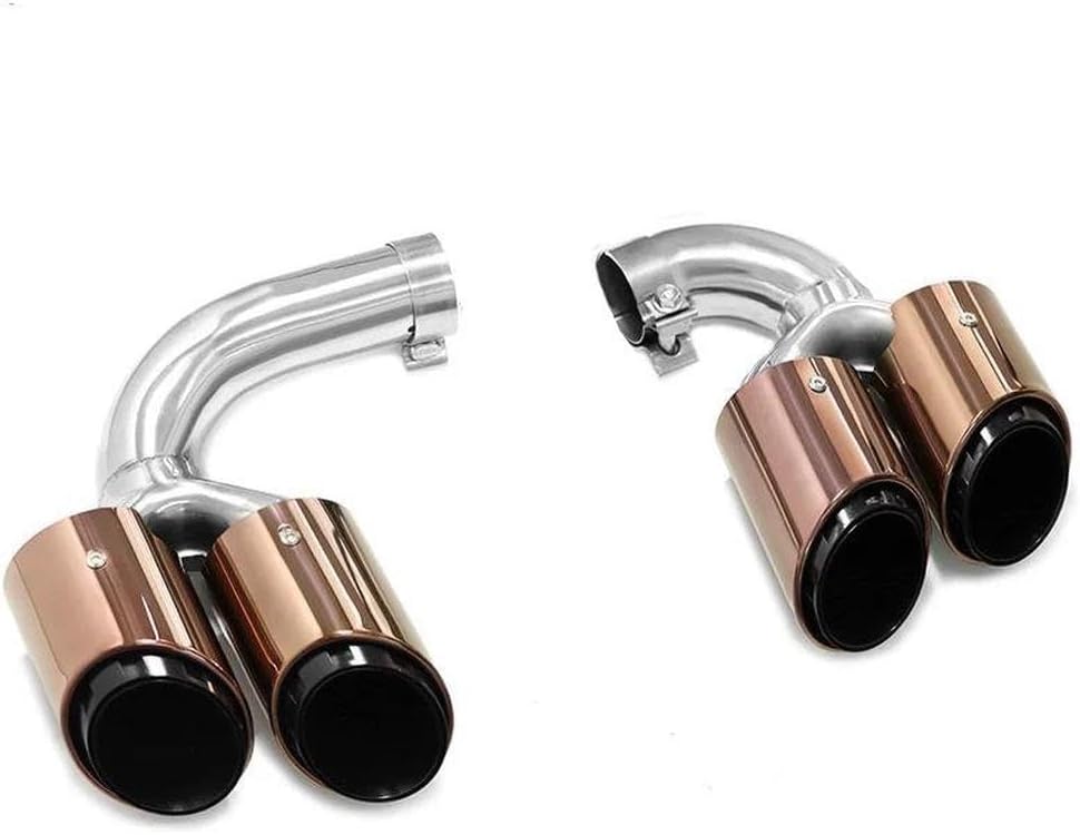 Spare Parts Quad Exhaust Tip For Porsche Cayenne Hybrid Gasoline Vehicles 2018-2024 Muffler Tip Tailpipe Exhaust System Nozzle Tip(Hybrid models)