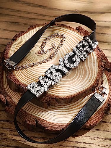 Sacina Gothic Goth Punk Cute Choker, Black PU Leather Choker Collar, Goth Necklace, Gothic Necklace, Jewelry Gift for Women4