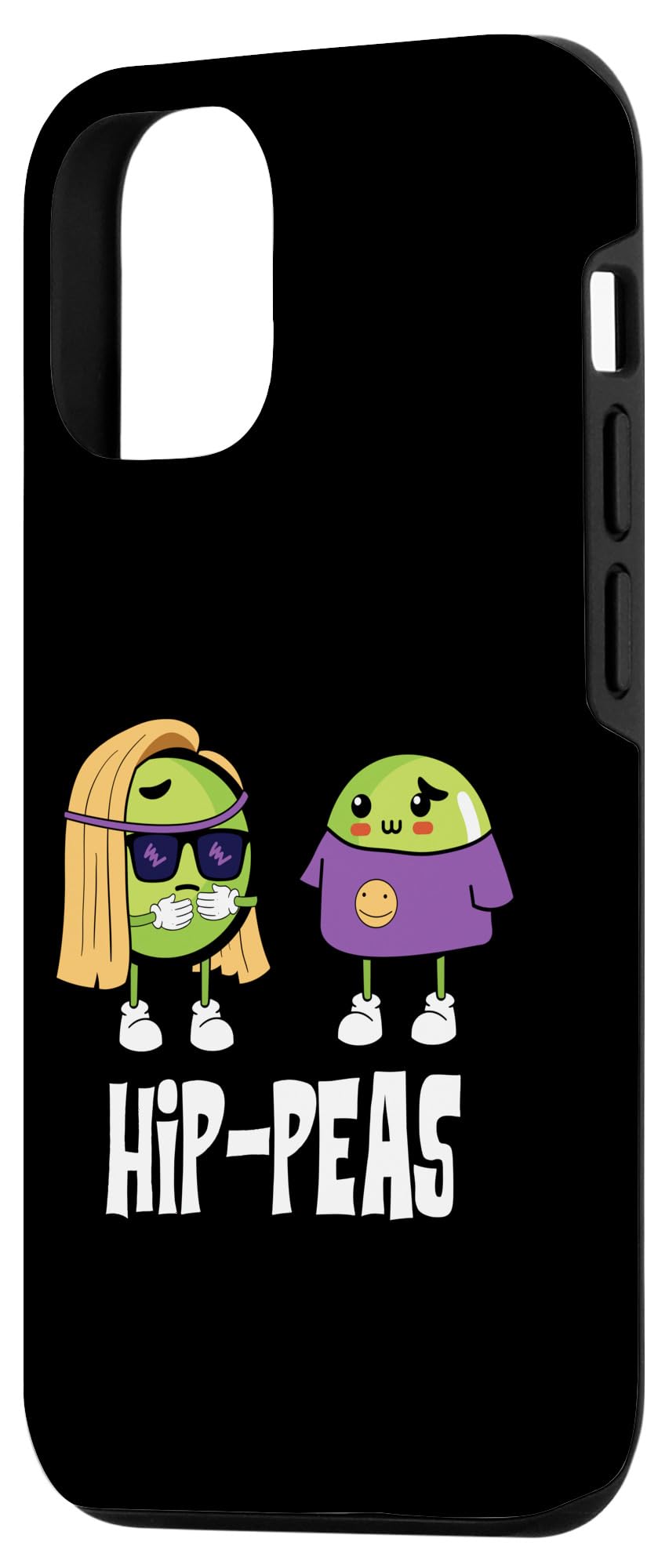 iPhone 14 Pro Funny Hip Peas with Cool Expressions Case - Image 2
