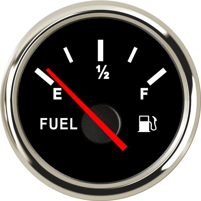 Indicateur de niveau de carburant 52mm étanche 240-33ohm avec rétroéclairage rouge