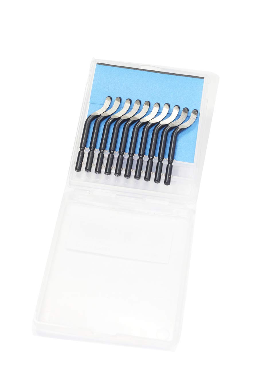 Deburring Tool Kit, 10pcs Rotary Deburr Blades Set Without Handle, Great Burr Remover Hand Tool for Wood/Plastic/Aluminum/Copper and Steel (Blades)