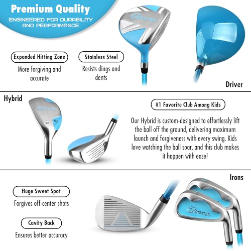 Junior Golf Club Set with Stand Bag – Ages 3-5