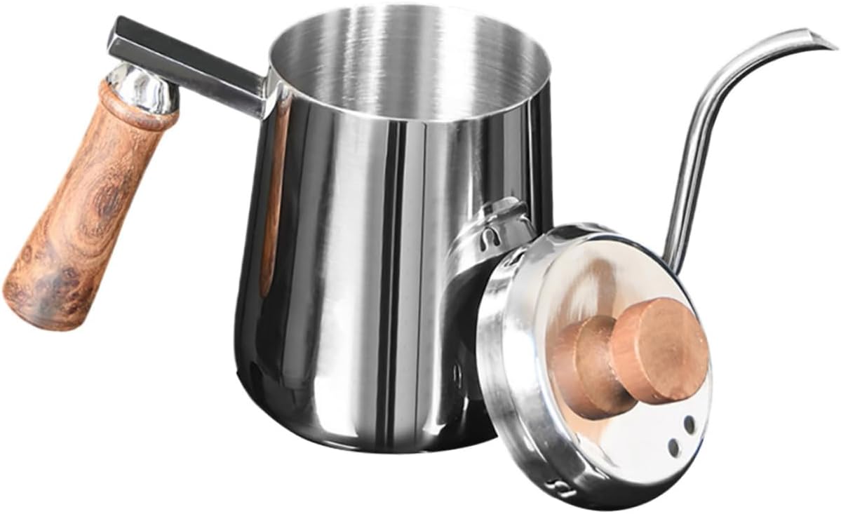 SECFOU Gooseneck Coffee Kettle with Handle Stainless Steel Pot for Precision Brewing for Coffee Lovers and Home