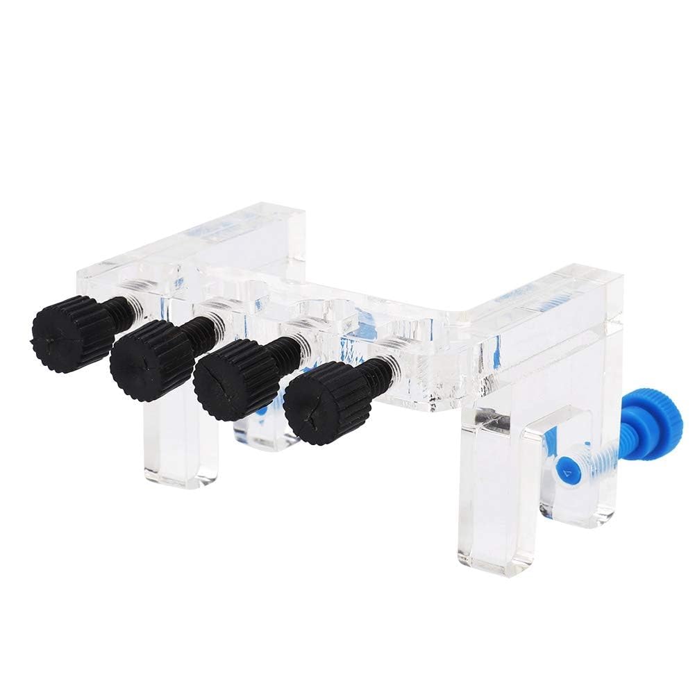 Support acrylique aquarium anti-glissement pour tuyau souple de dosage précis