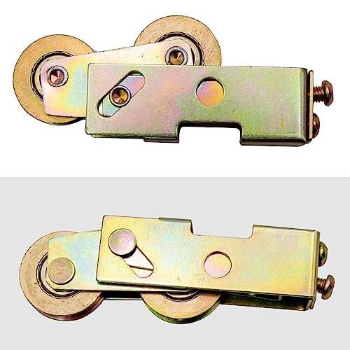 Aynaxcol Sliding Door Rollers Replacement Sliding Patio Door 1-1/4 Inch Tandem Roller Assembly, 5/16 Inch Steel Ball Wheel Bearing for Sliding Glass Door Screen Door Gate, 2 Pack - Thumbnail 6