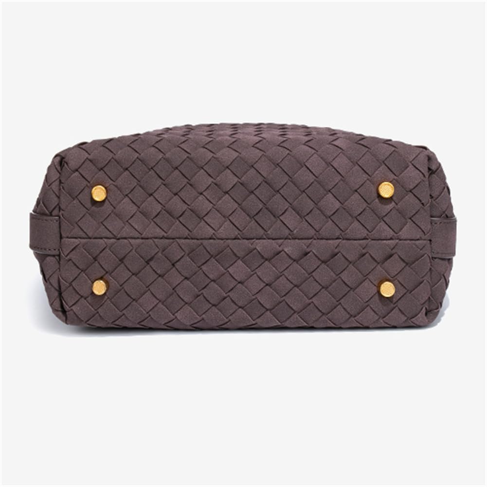 Suede Woven Tote Bag Shoulder Purse for Women Faux Suede Crossbody Handbag Clutch Woven Hobo Bag Satchel Slouchy Handbag 2025 - Image 4