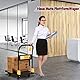 N&S Bollerwagen Klappbar Einhandwagen mit Leise Rollen Tragkraft 350 kg