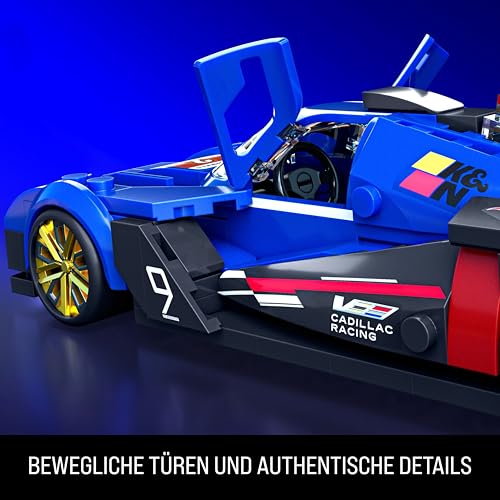 ​Mattel Brick Shop Hot Wheels Speed Serie Bauset, Cadillac Project GTP Hypercar mit 236 Teilen… – Ansicht 6