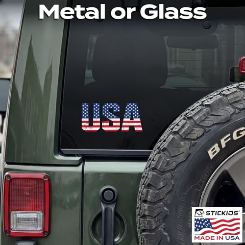 Image of Stickios American Flag Decal USA Flag Letters - Made in USA
