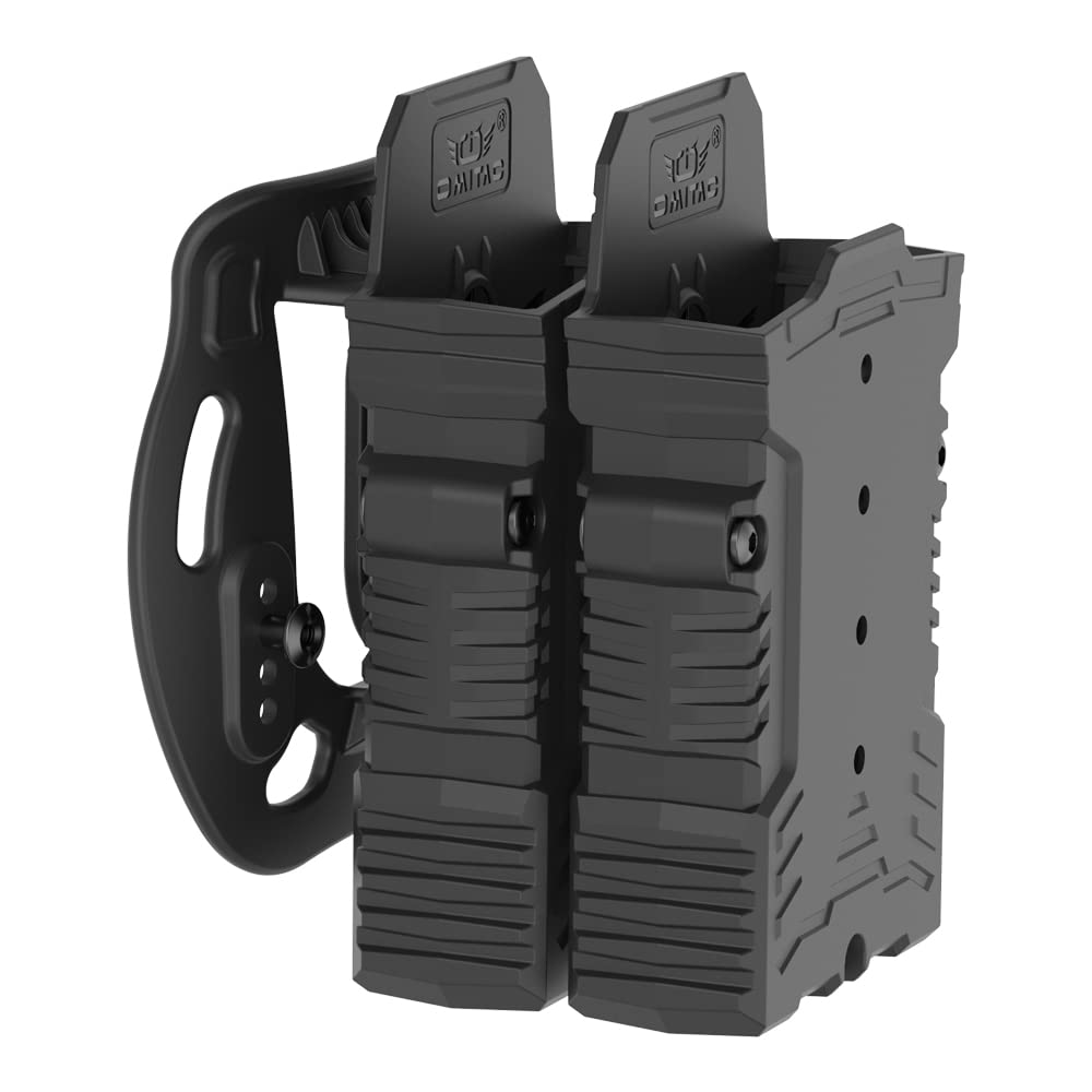 Double ar15 Mag Pouch Paddle M4 M16 Double Magazine Holder Polymer Dual Stack Mags Omitac Magazine Holder