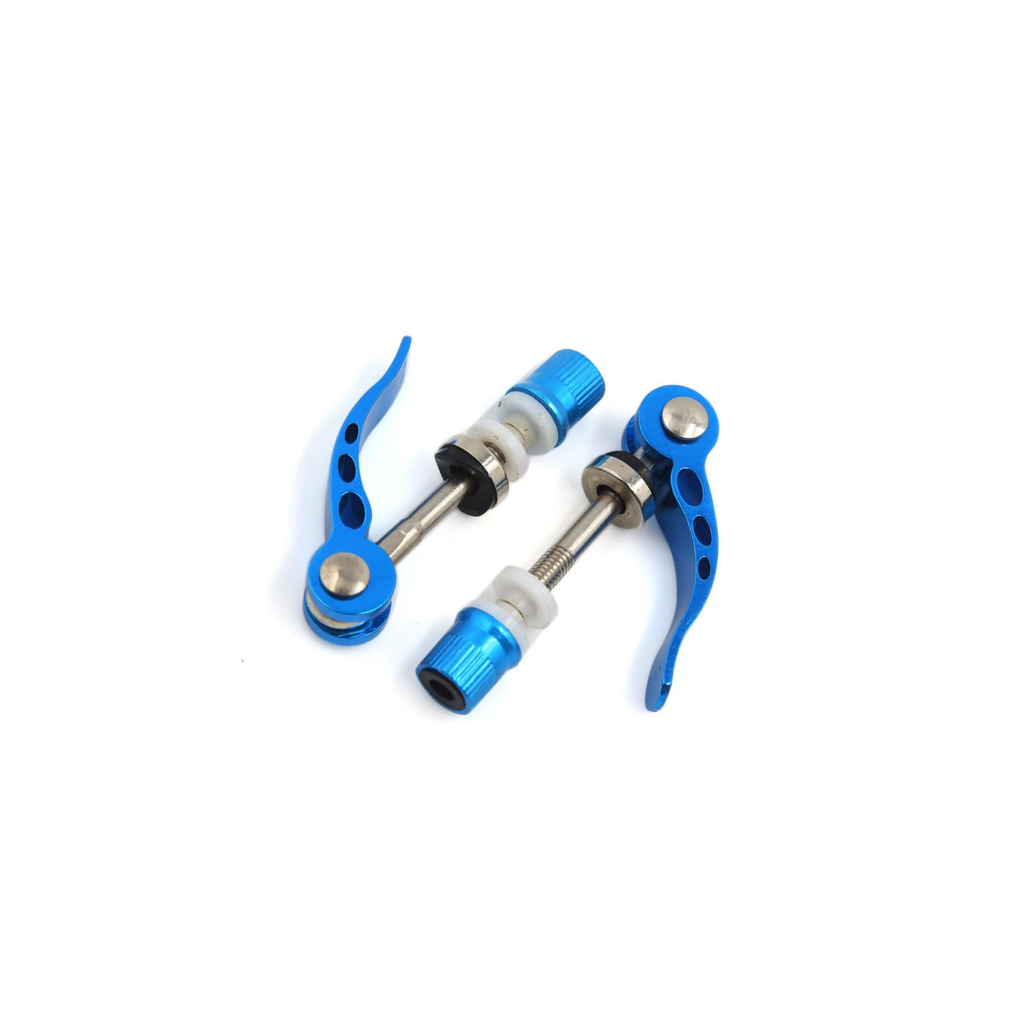 Motoforti Universal Blue Bike Bicycle Quick Release Clamp Seat Seatpost Skewer Bolt 2 Pcs Long-lasting